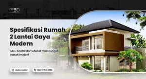 spesifikasi rumah 2 lantai