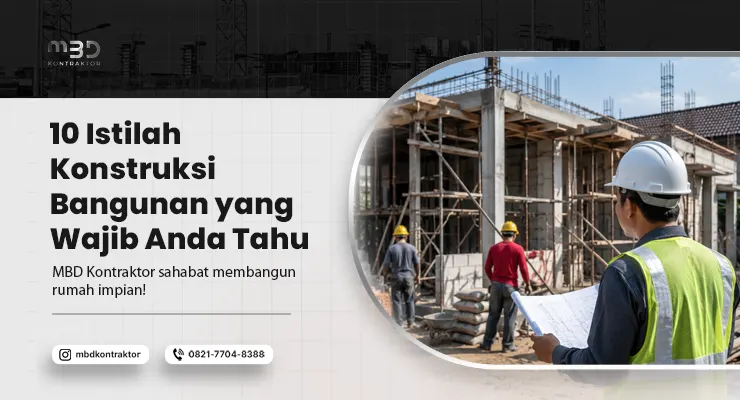 istilah konstruksi bangunan