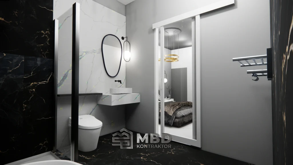 Desain 3D Fasad & Interior - RZ House 2 3D Interior Ibu Rizky View 10