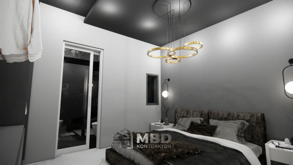 Desain 3D Fasad & Interior - RZ House 3 3D Interior Ibu Rizky View 6