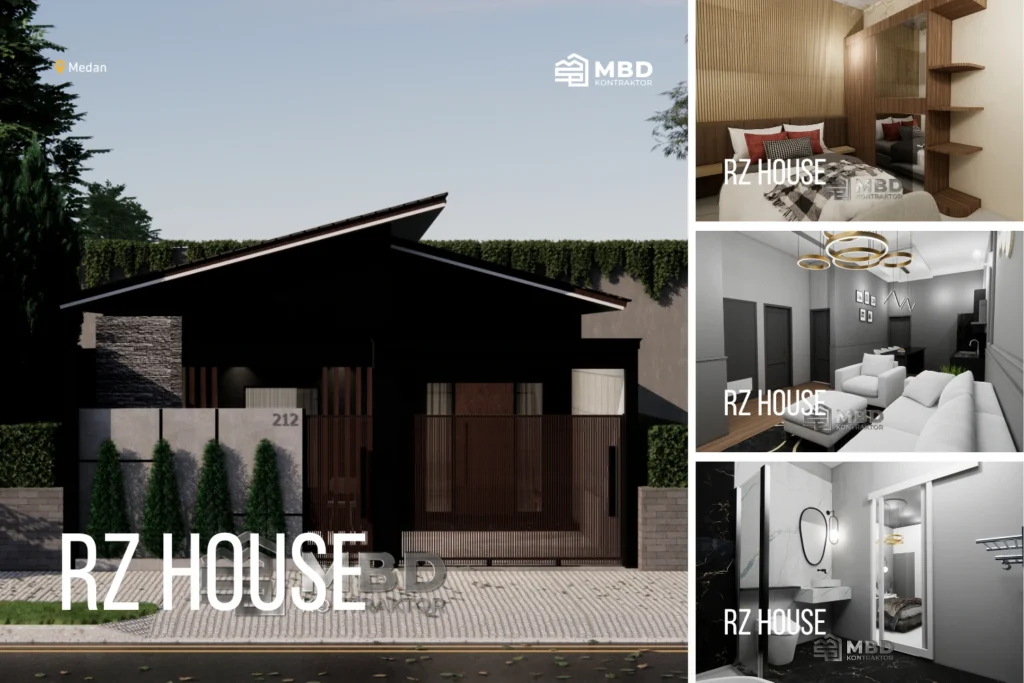 Desain 3D Fasad & Interior - RZ House 1 RZ House 1