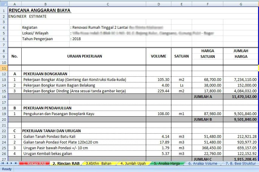 istilah dasar dalam dunia konstruksi