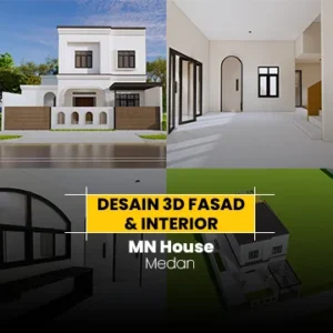 Desain 3D Fasad & Interior MN House