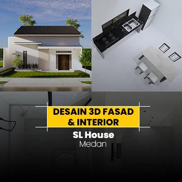 Desain 3D Fasad & Interior - SL House 9 Desain 3D Fasad & Interior - SL House