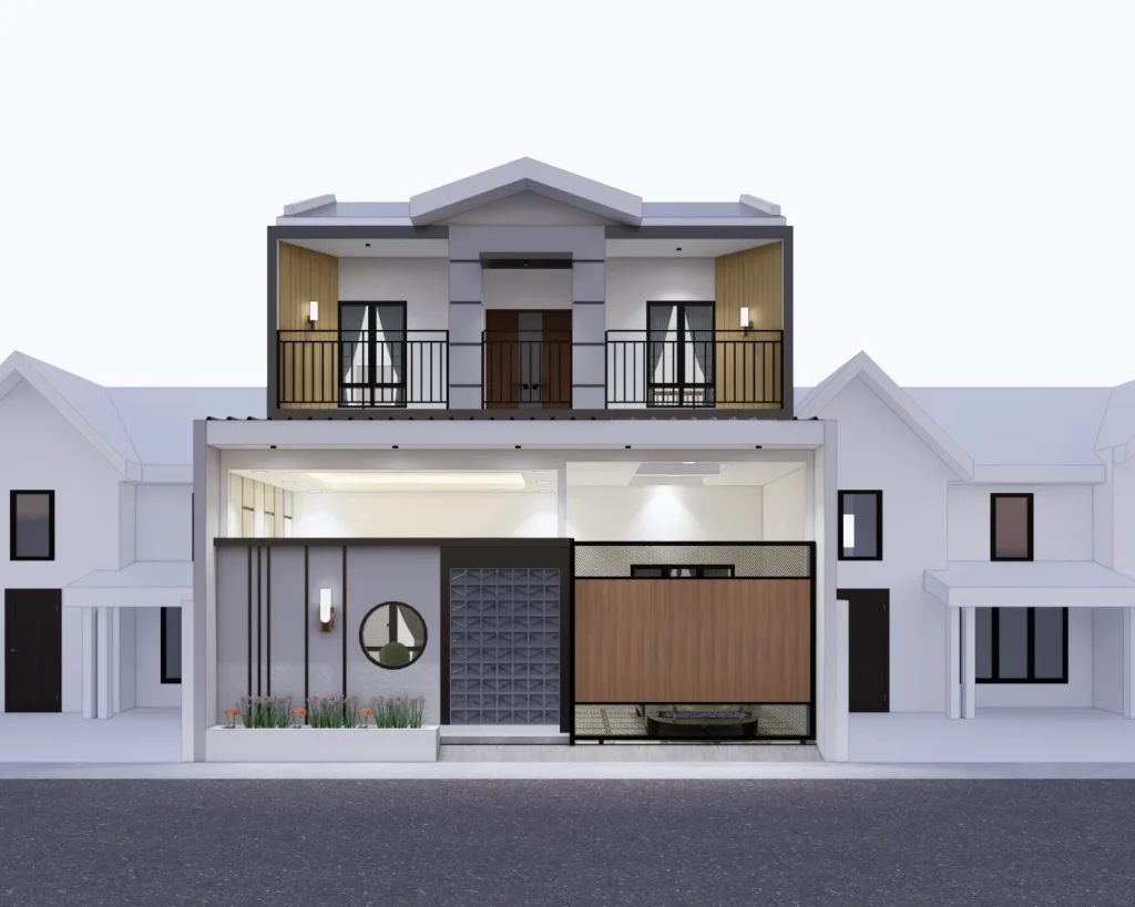 Desain 3D Fasad & Interior FJ House