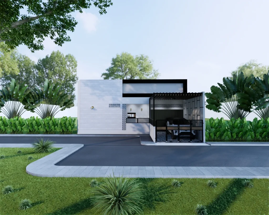 Desain 3D Fasad & Interior – IF House 4 Desain 3D Fasad & Interior IF House