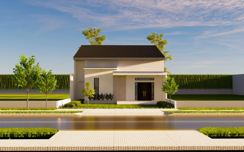 Desain 3D Fasad & Interior - SL House