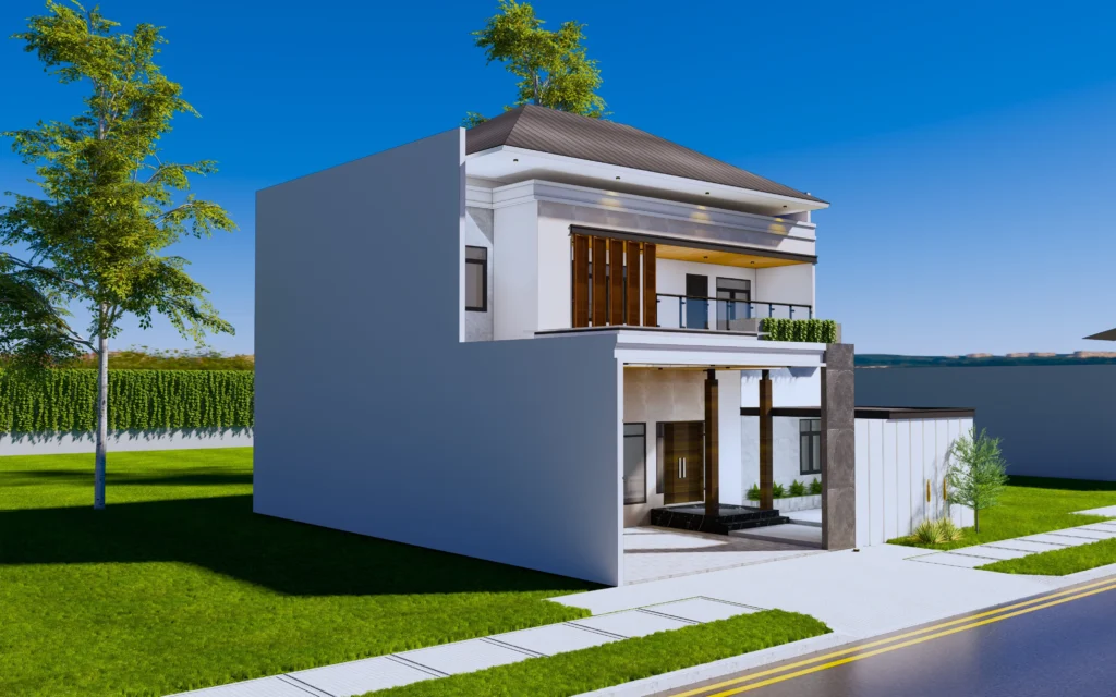Desain 3D Fasad & Interior AD House