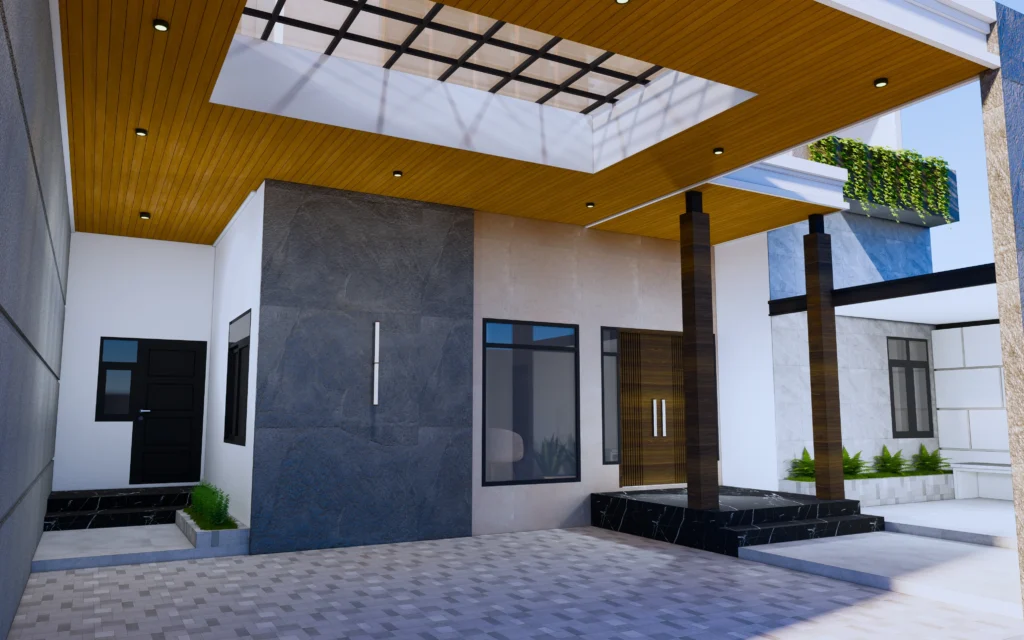 Desain 3D Fasad & Interior AD House