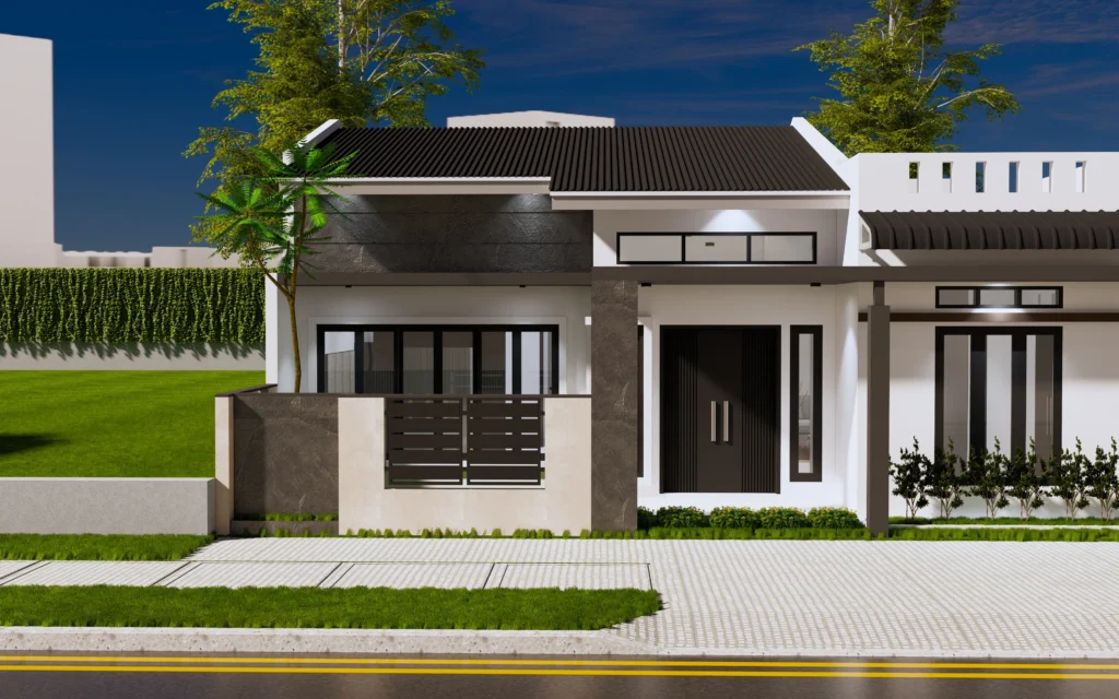 Desain 3D Fasad & Interior – PK House 3 Desain 3D Fasad & Interior - PK House