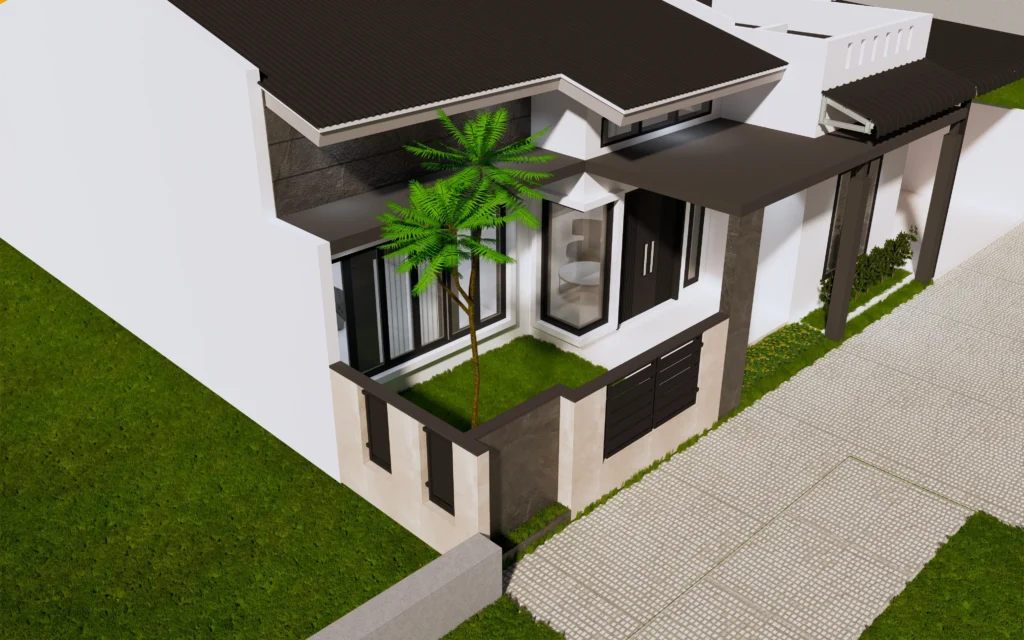 Desain 3D Fasad & Interior – PK House 2 Desain 3D Fasad & Interior - PK House