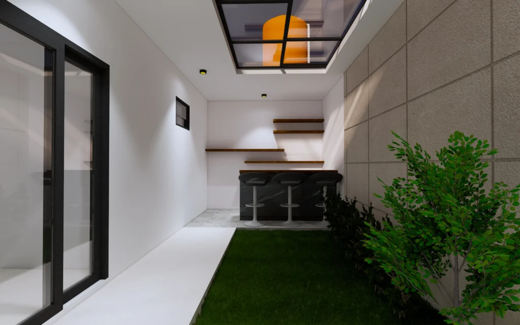 Desain 3D Fasad & Interior – PK House 4 Desain 3D Fasad & Interior - PK House