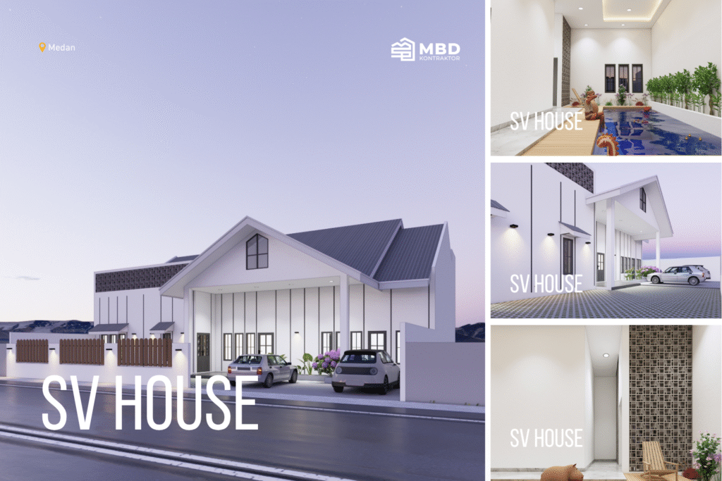 Desain 3D Fasad & Interior SV House