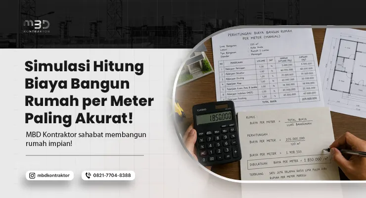 Hitung Biaya Bangun Rumah per Meter