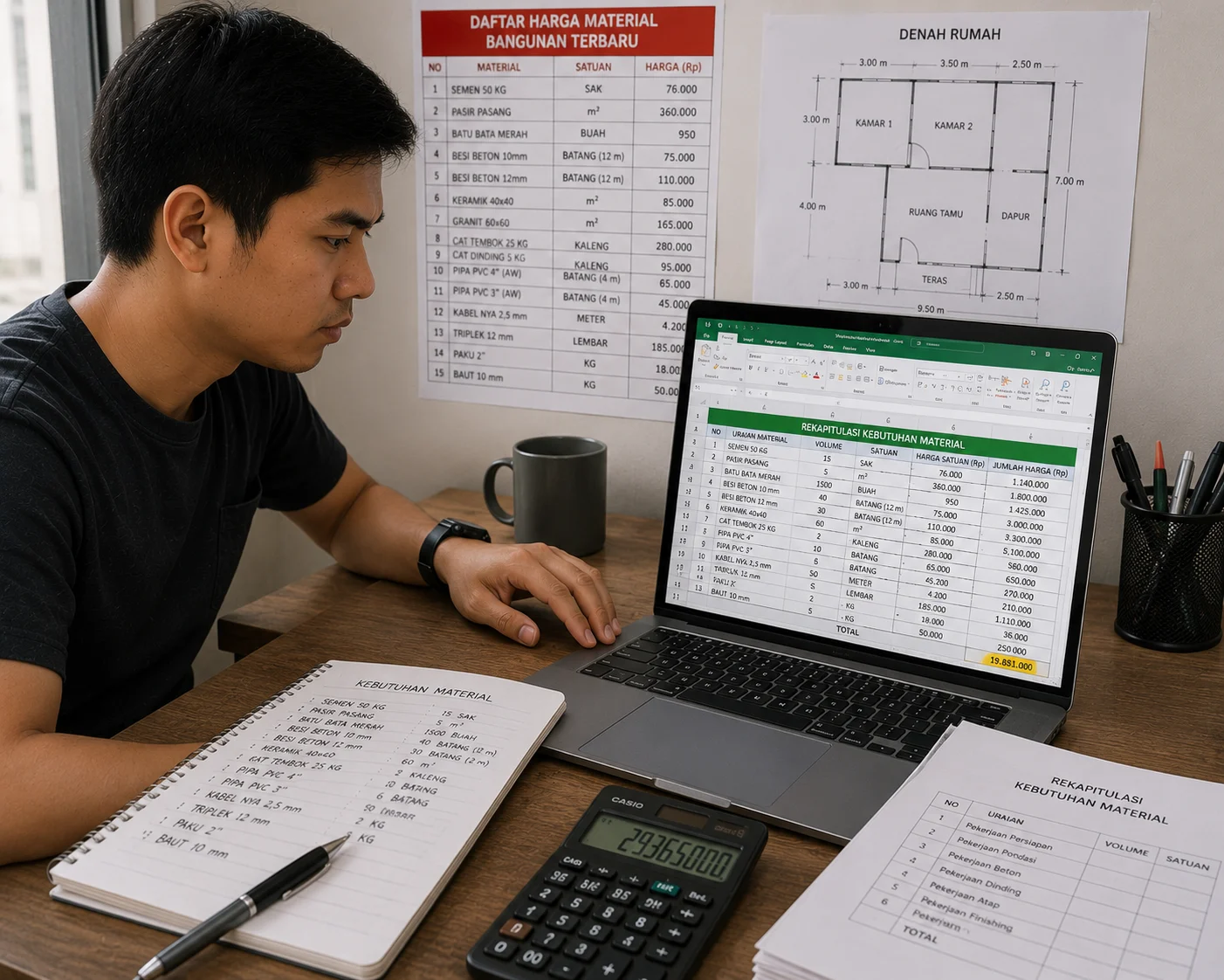 List Harga Material Bangunan Terbaru