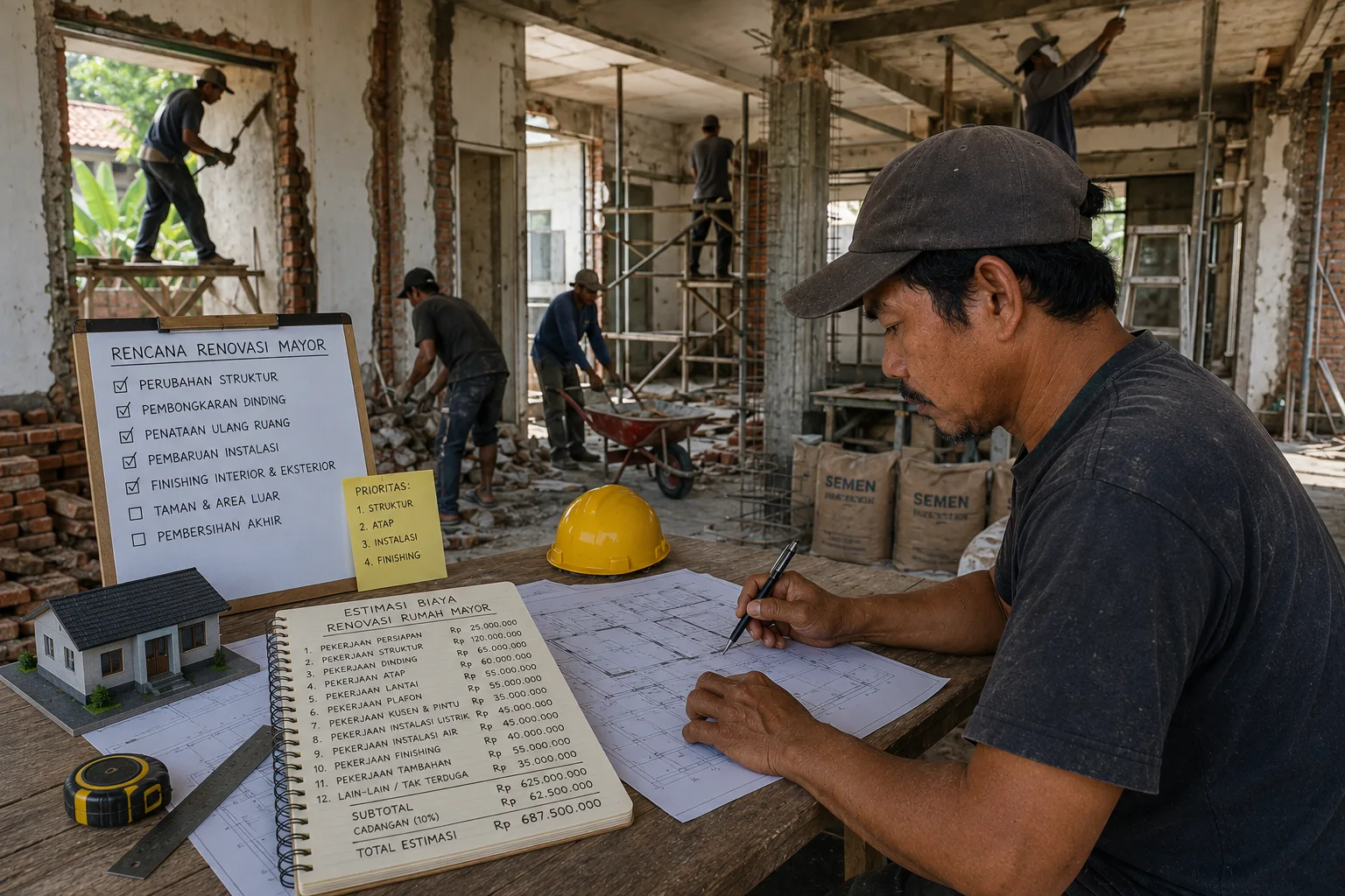 Rincian Estimasi Biaya Renovasi Rumah