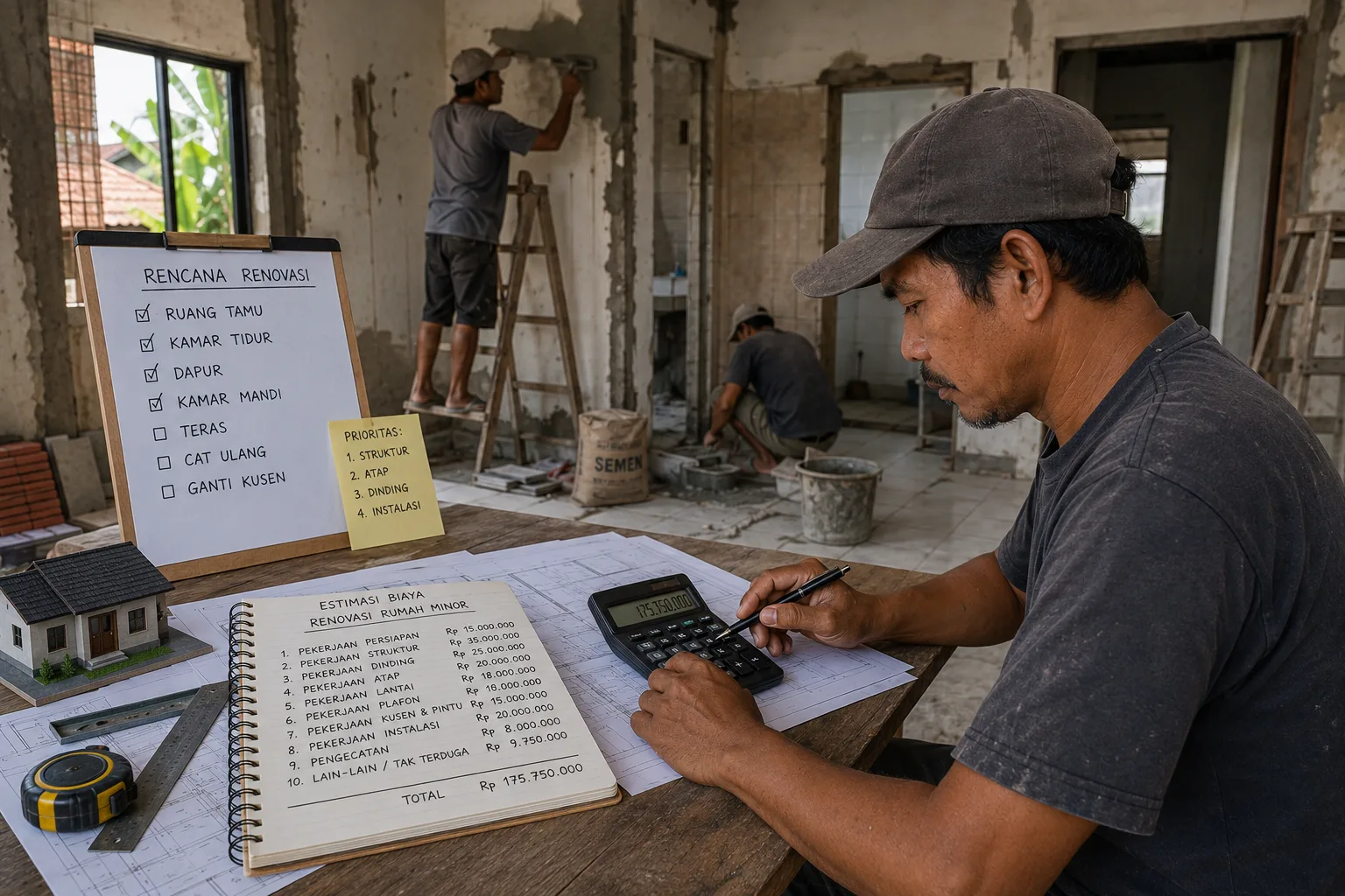 Rincian Estimasi Biaya Renovasi Rumah